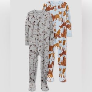 Carter's Just One You®Toddler Boys' 2 Pack Bear Footed Pajama - 18M